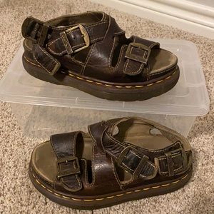Pre-Loved Dr. Marten Sandals Size 6 Brown
